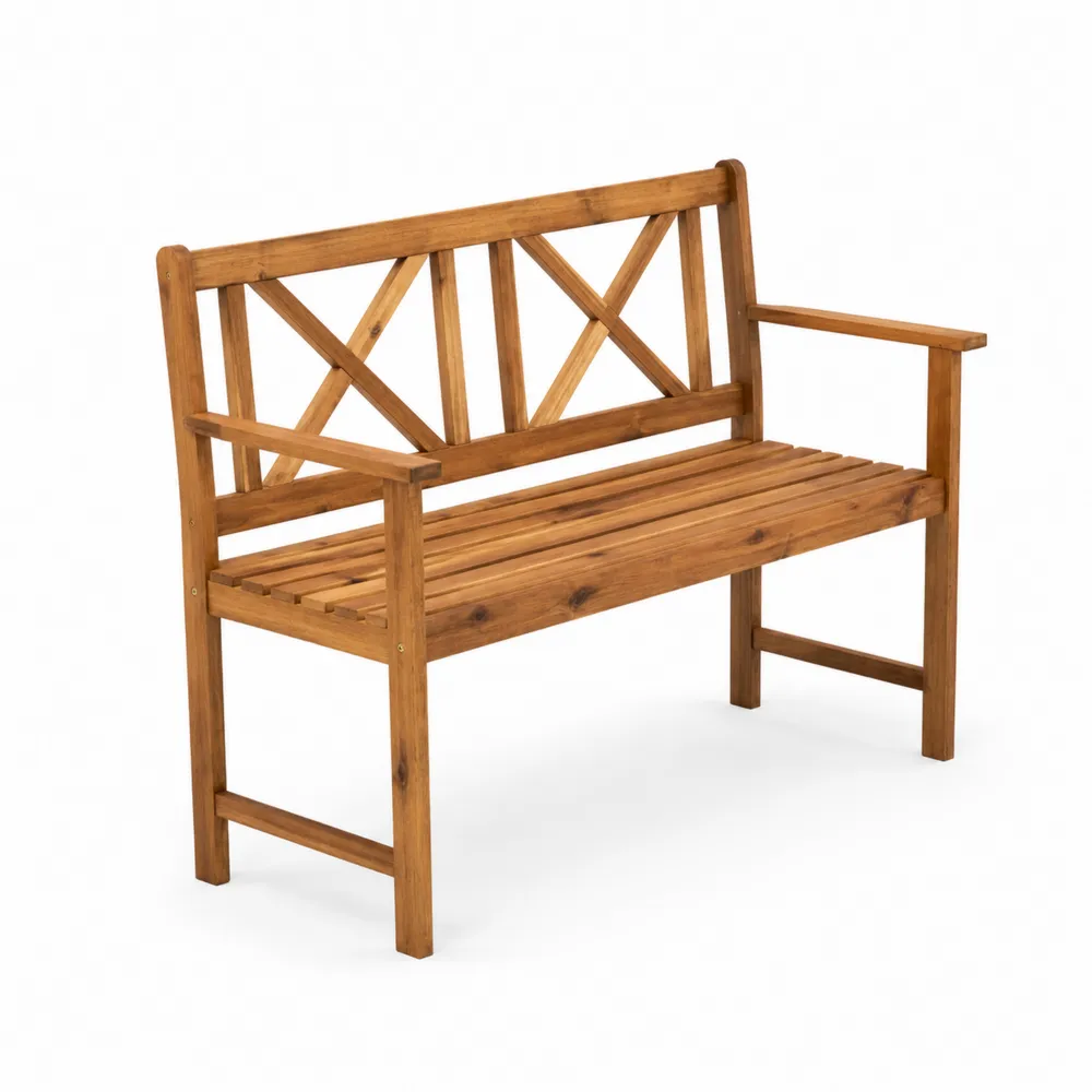 Panca da giardino in legno massello di acacia