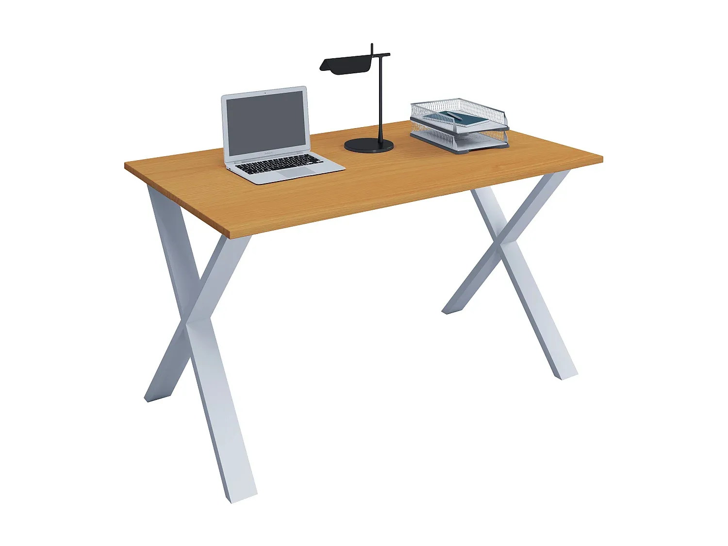 Moderner Bürotisch in Weiß-decororise