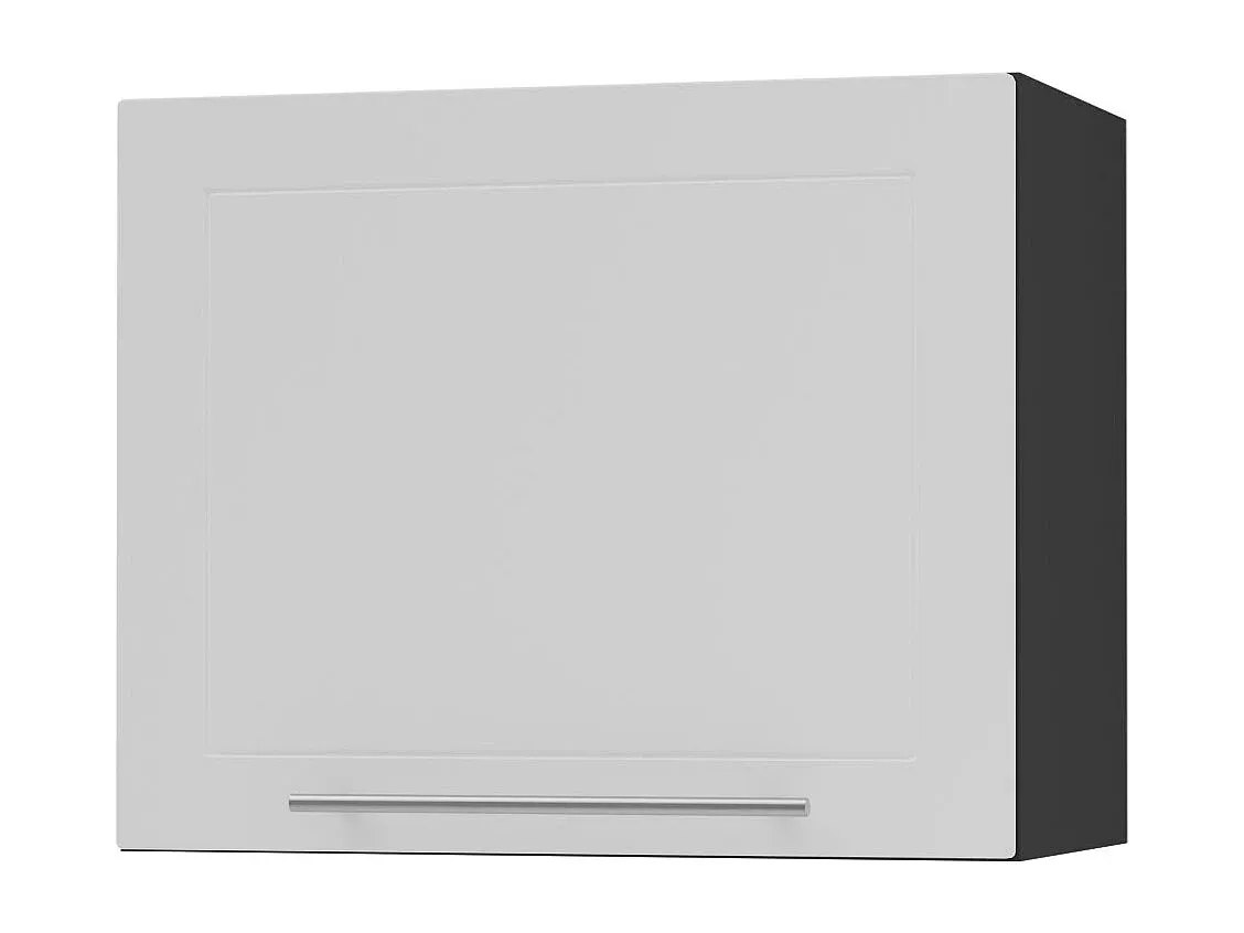 Wandschrank Weiß Matt/Schwarz Matt 60x32,5x50cm-decororise