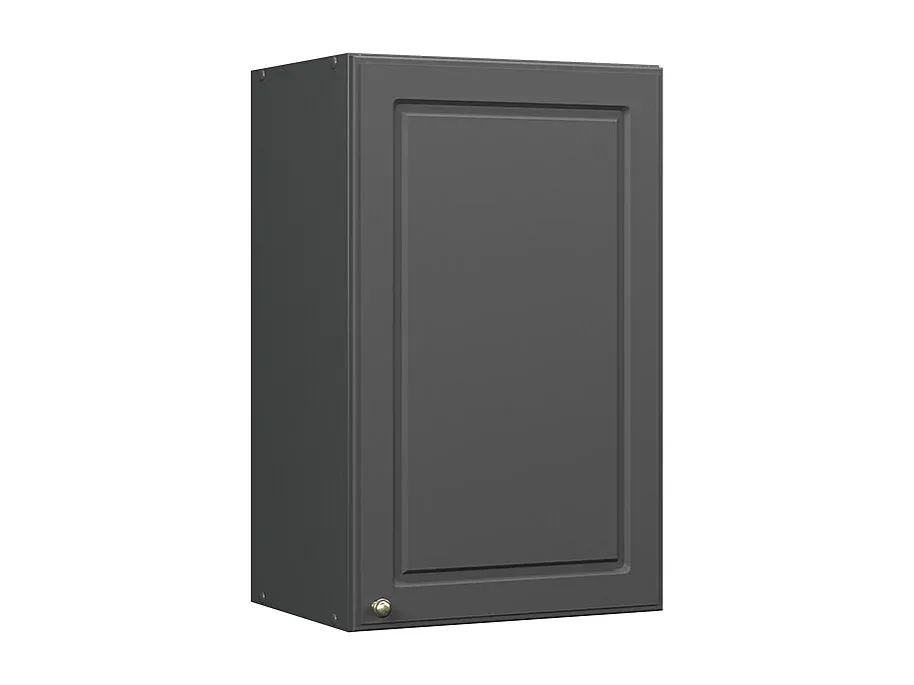 Moderner anthrazitfarbener Hängeschrank in Hochglanz-decororise