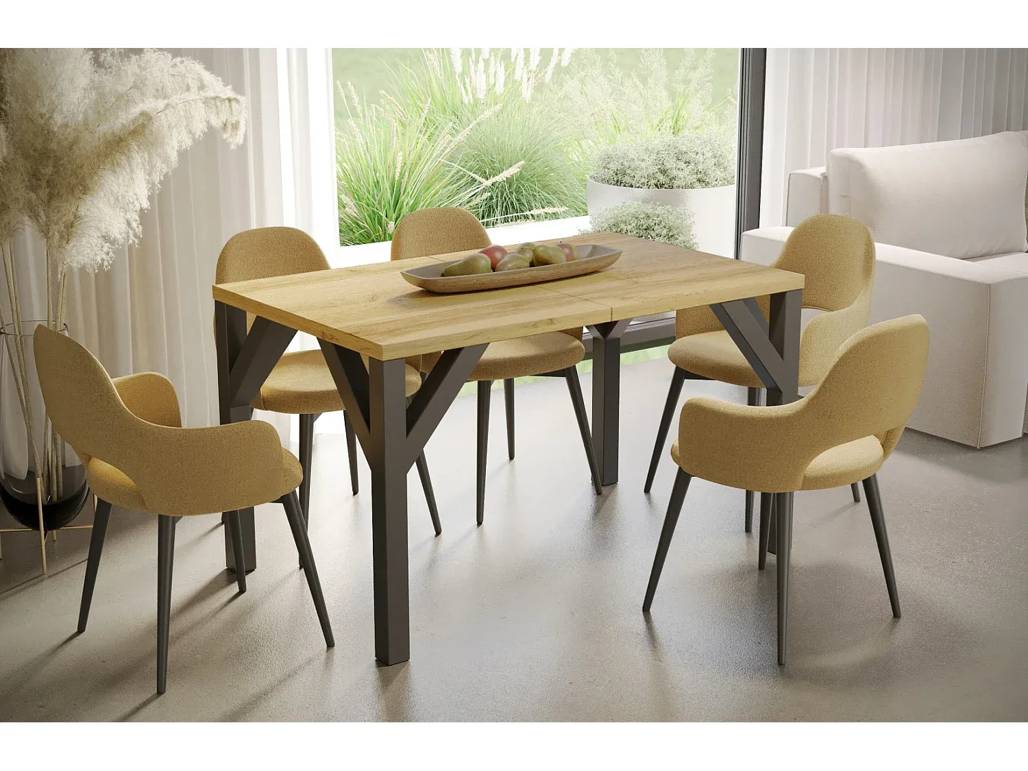 Erweiterbarer Esstisch aus Holz 130-240 cm-decororise