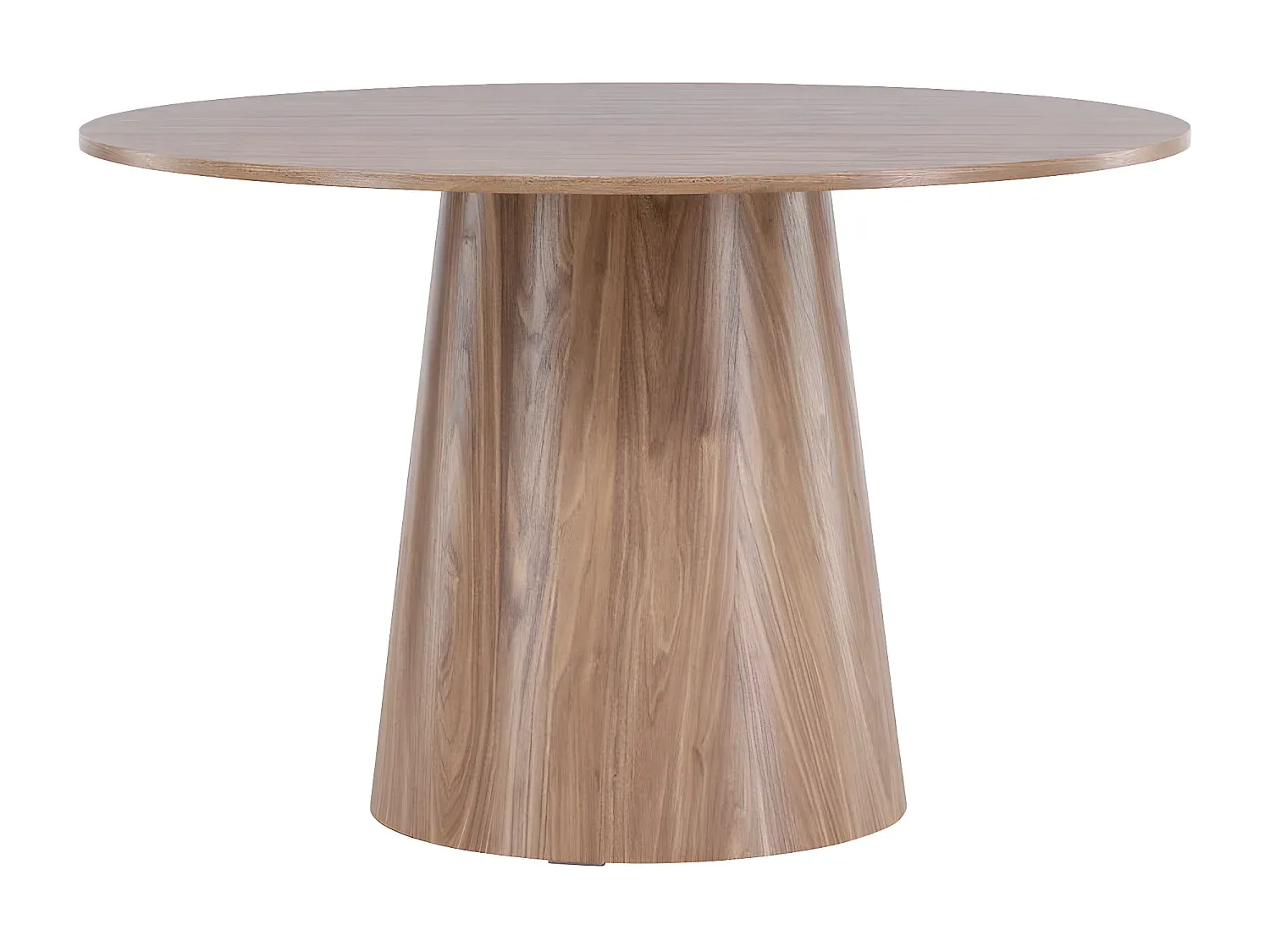 Runder Esstisch aus Holz in Naturfarben-decororise