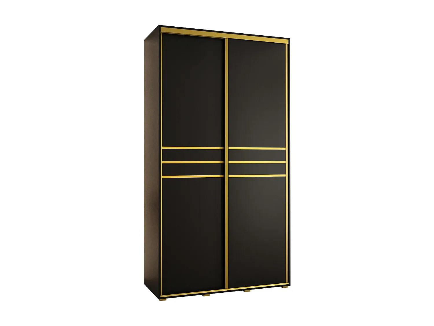Moderner Schwebetürenschrank mit zwei Türen-decororise