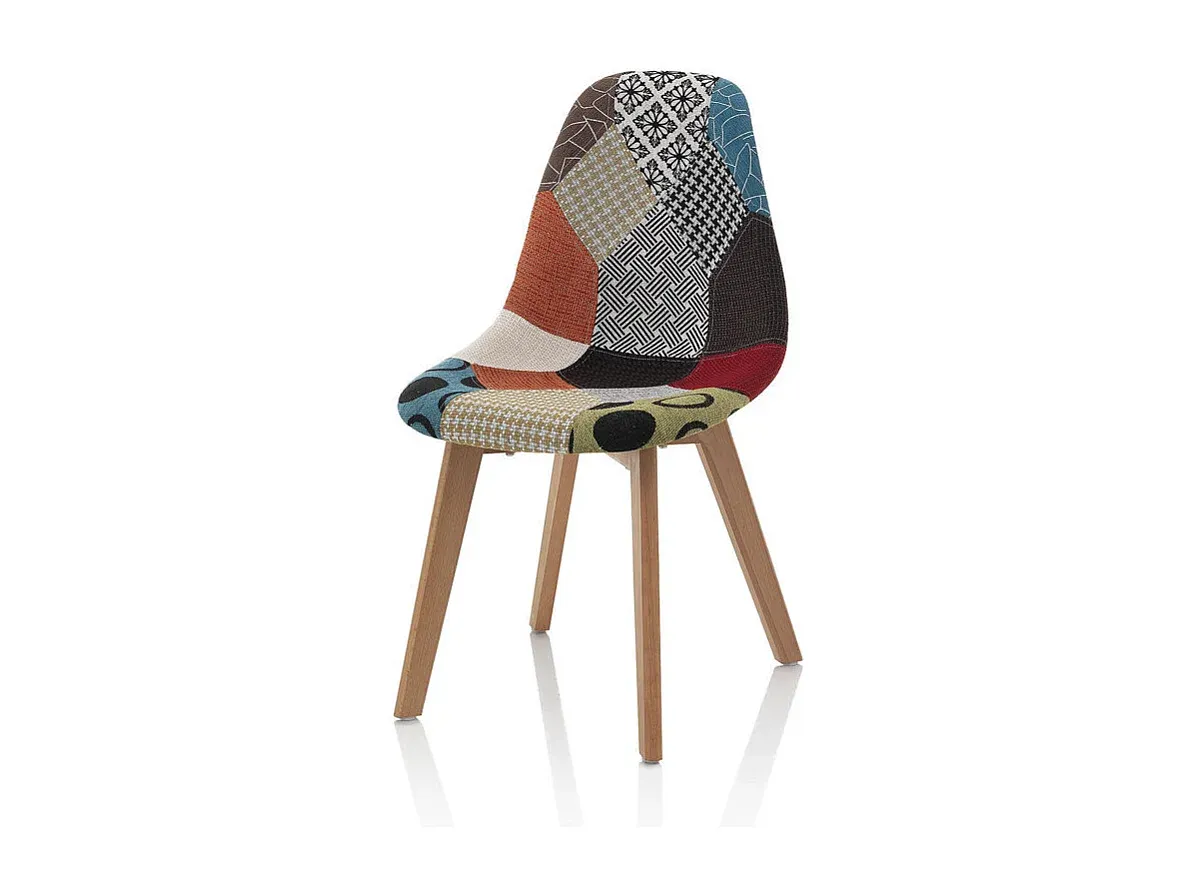 Stuhl-Set im Patchwork-Design, 4er-Set-decororise
