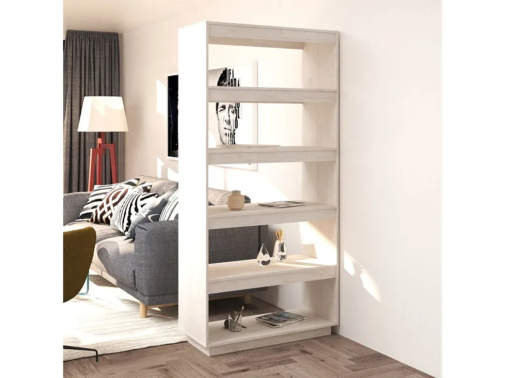 Dekorativer Raumteiler Regal aus Kiefernholz-decororise