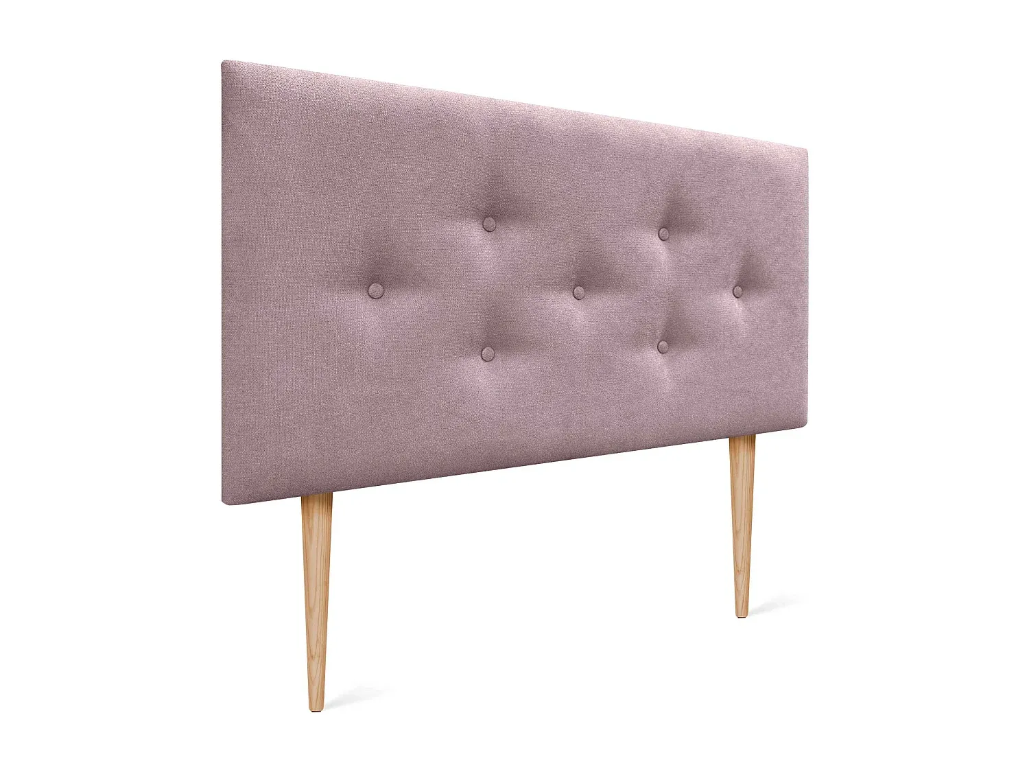 Luxuriös gepolstertes Kopfteil mit versetzten Knopf-Reihen in Rosa-decororise