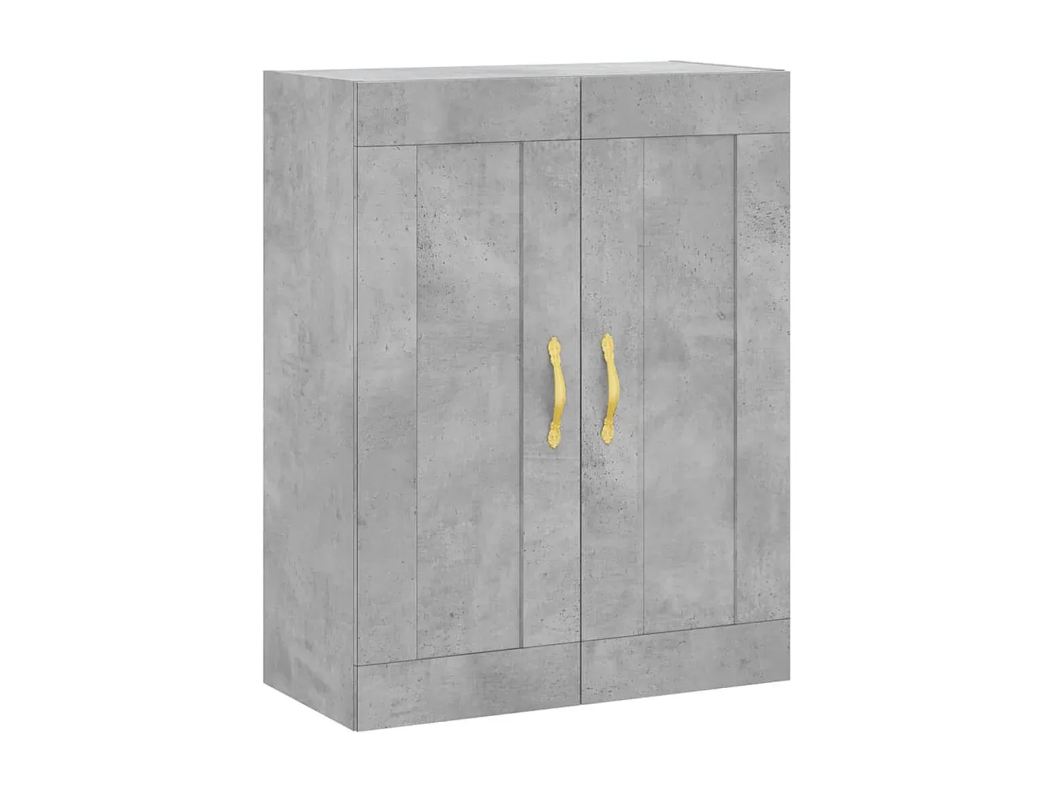 Moderner Hängeschrank in Betongrau aus Holzwerkstoff-decororise