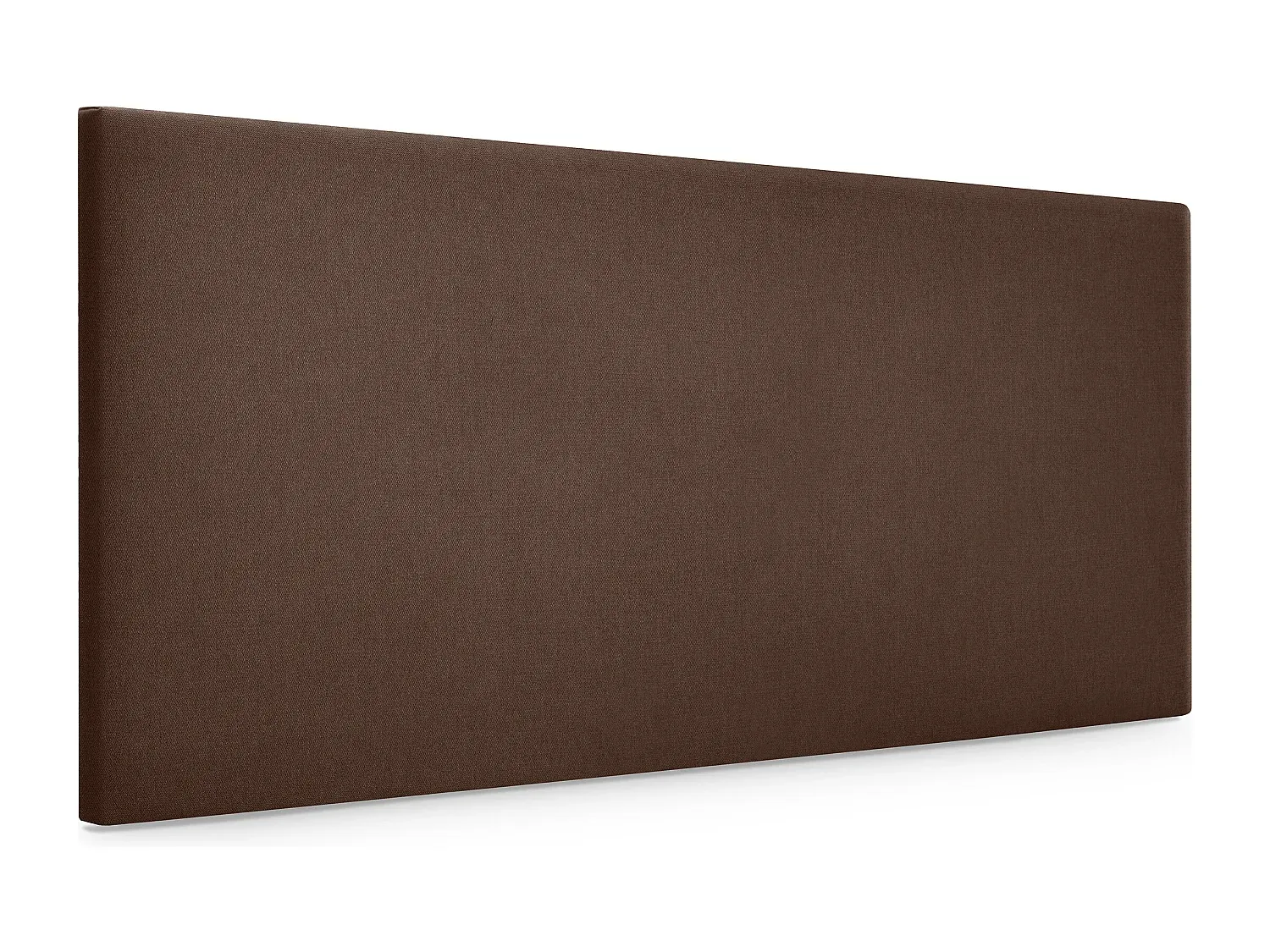Glatte Stoff-Kopfteil 110x50cm für Betten - Braun-decororise