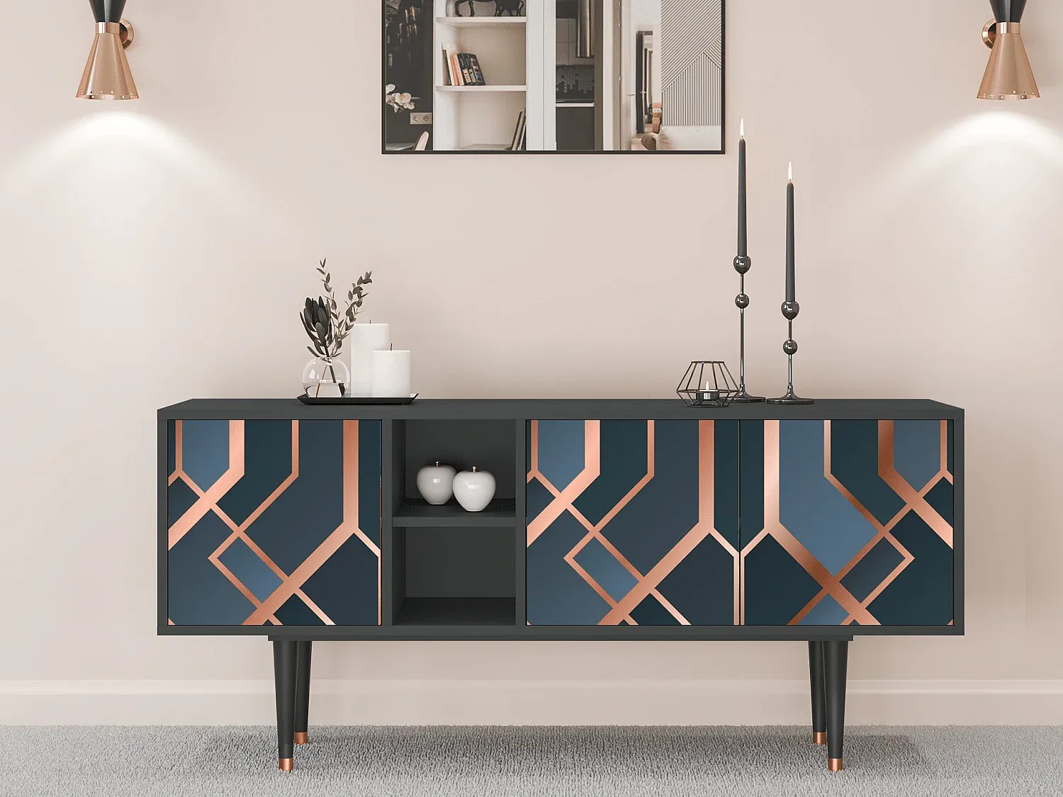 Moderner TV-Schrank mit Stauraum-decororise
