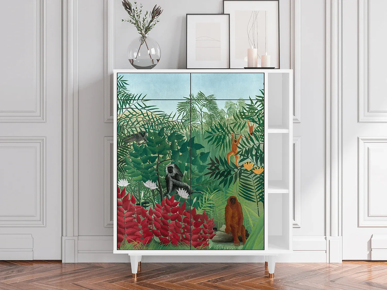 Modernes Sideboard in Weiß mit Stauraum-decororise