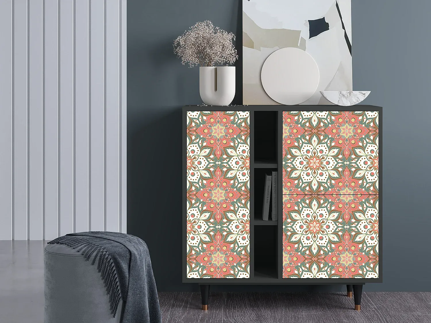 Modernes Sideboard in Anthrazit mit Stauraum-decororise