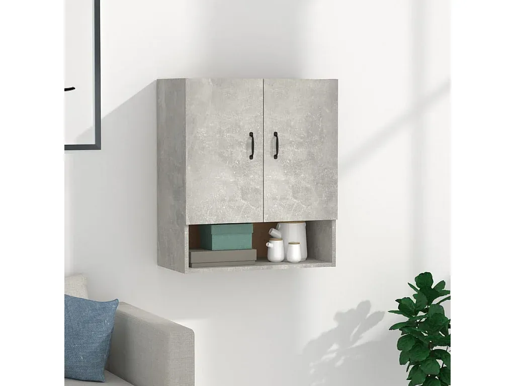 Hängeschrank in Betongrau aus Holzwerkstoff-decororise