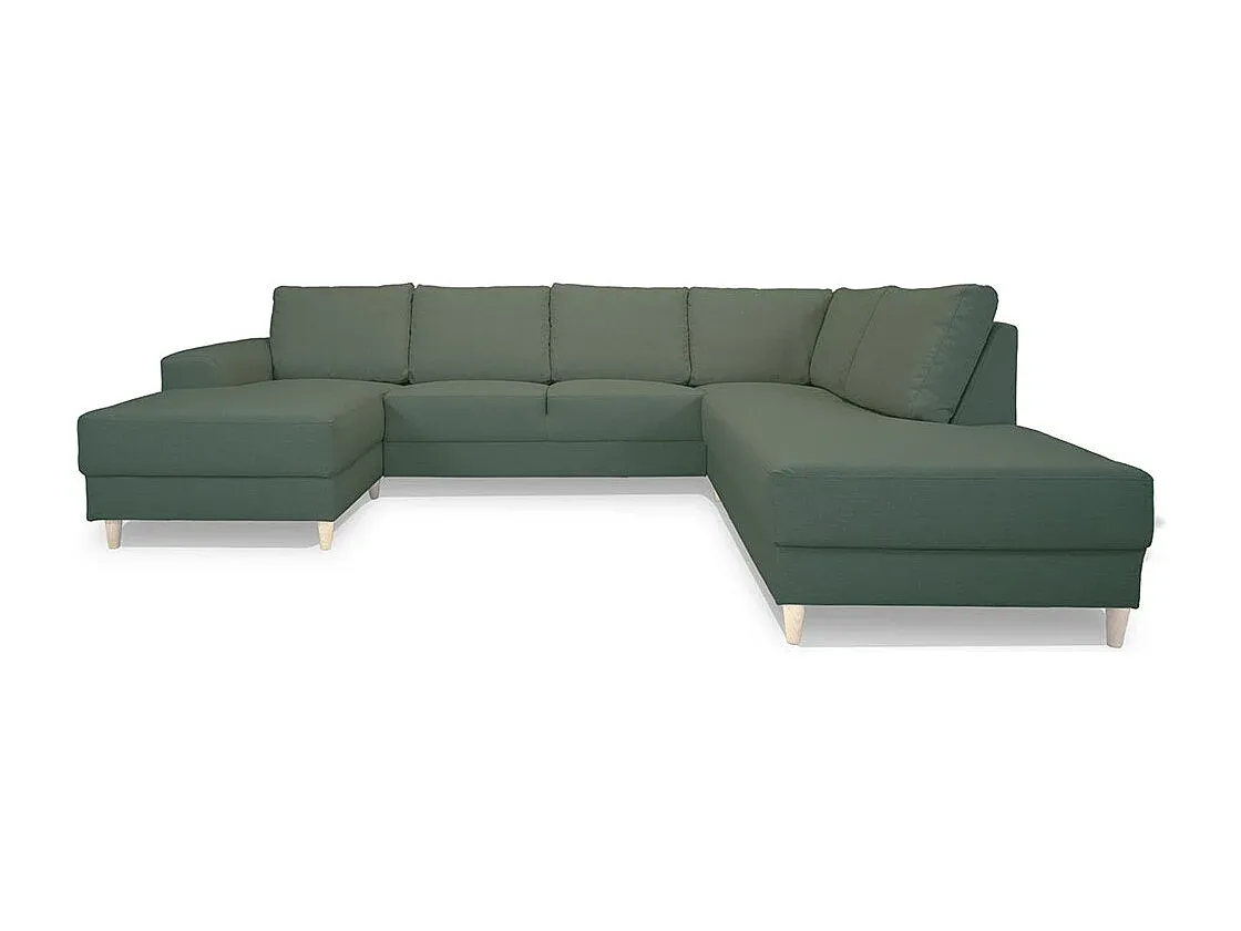 Modulare Wohnlandschaft mit rechteckigem Design, grün-decororise