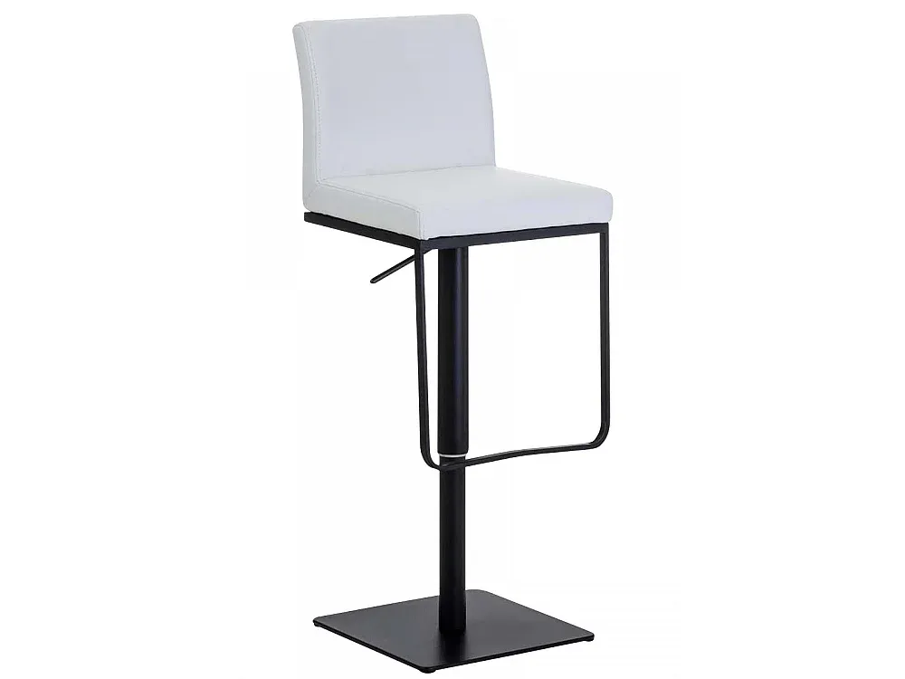 Moderner Barhocker aus Kunstleder in Schwarz-Weiß-decororise
