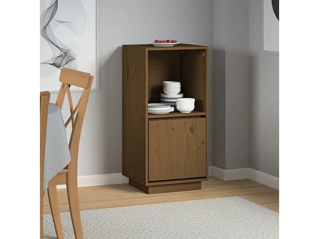 Holzkommode mit Schubladen, honigbraun-decororise