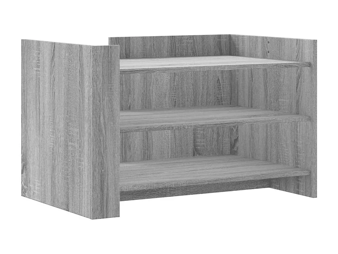 Moderner Wohnzimmertisch in Grau Sonoma, 80x50x50 cm-decororise