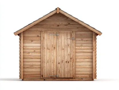 Abri de jardin bois avec double porte 240x180x210 cm - bois naturel - design classique adapté au jardin extérieur-Marahadecor