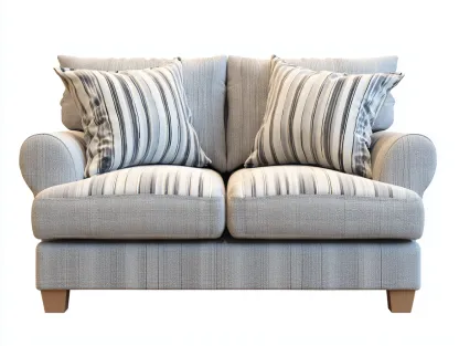Canapé 2 places en tissu 150x85x80 cm - gris clair - design moderne pour salon-Vitavaabode