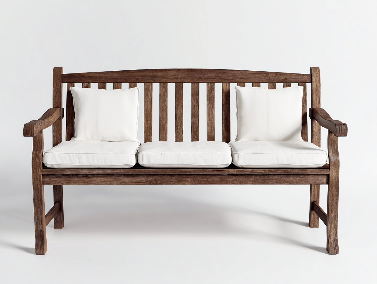 Banc de jardin bois 130x50x88 cm - brun - design classique extérieur-Vitavaabode