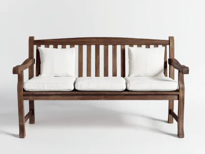 Banc de jardin bois 130x50x88 cm - brun - design classique extérieur-Vitavaabode