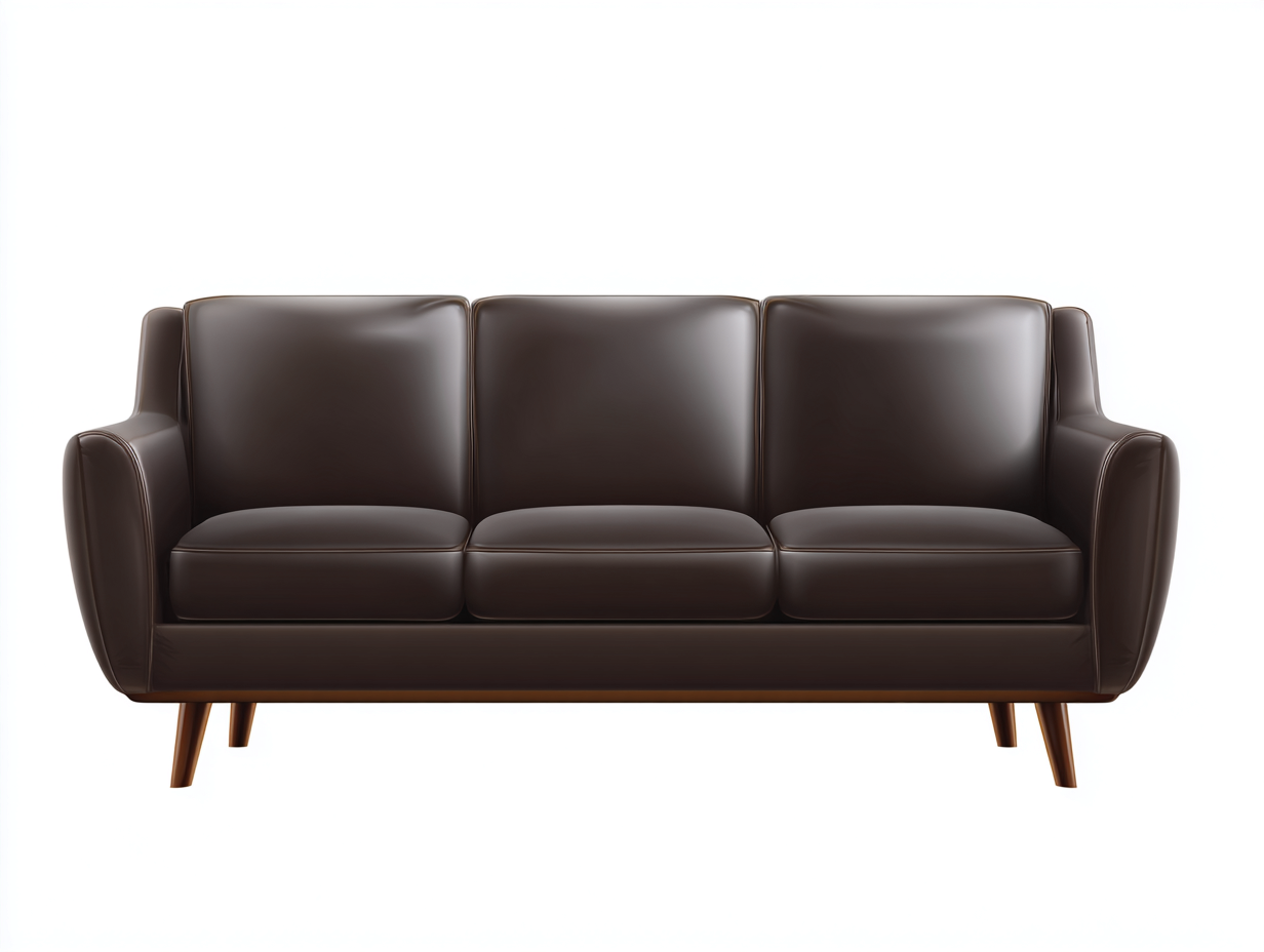 Canapé3places-cuir-210x90x82cm-marronfonce-stylemoderne-Haviaiadwell