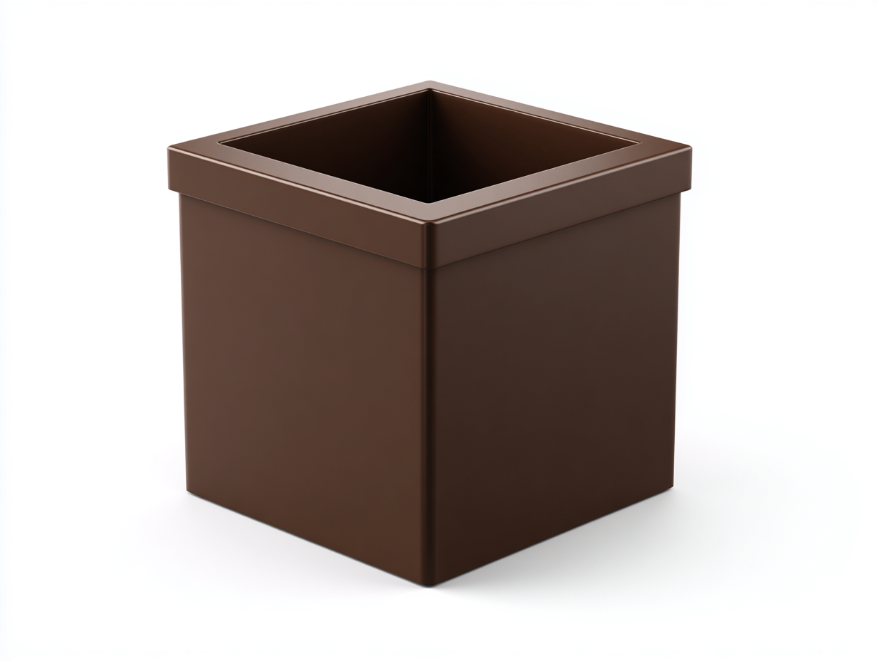 Pot de fleurs-résine-30x30x30cm-marron-stylemoderneextérieur-Lizovahome