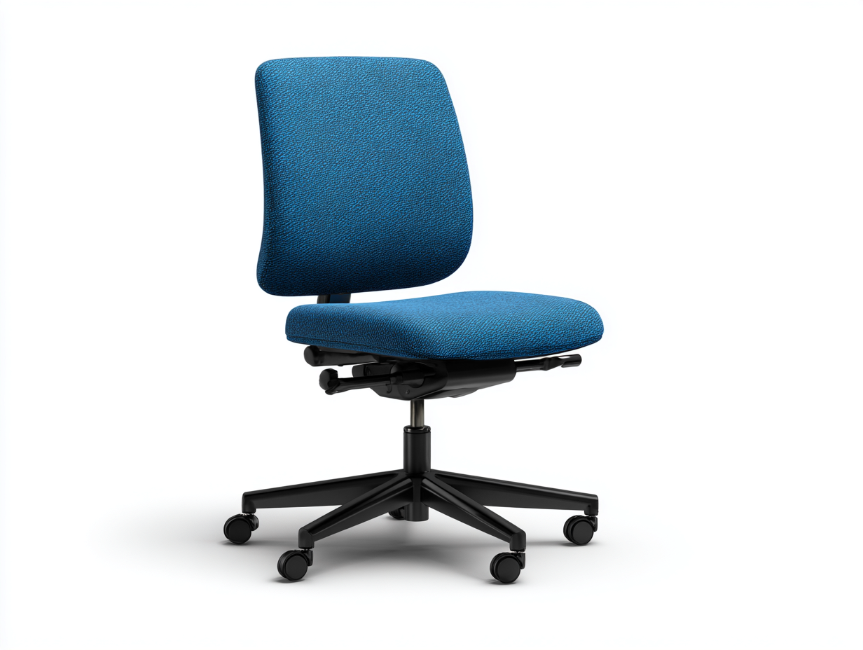 Chaise de bureau-tissu respirant-63x62x92 cm-bleu-assise ergonomique réglable-Lizovahome