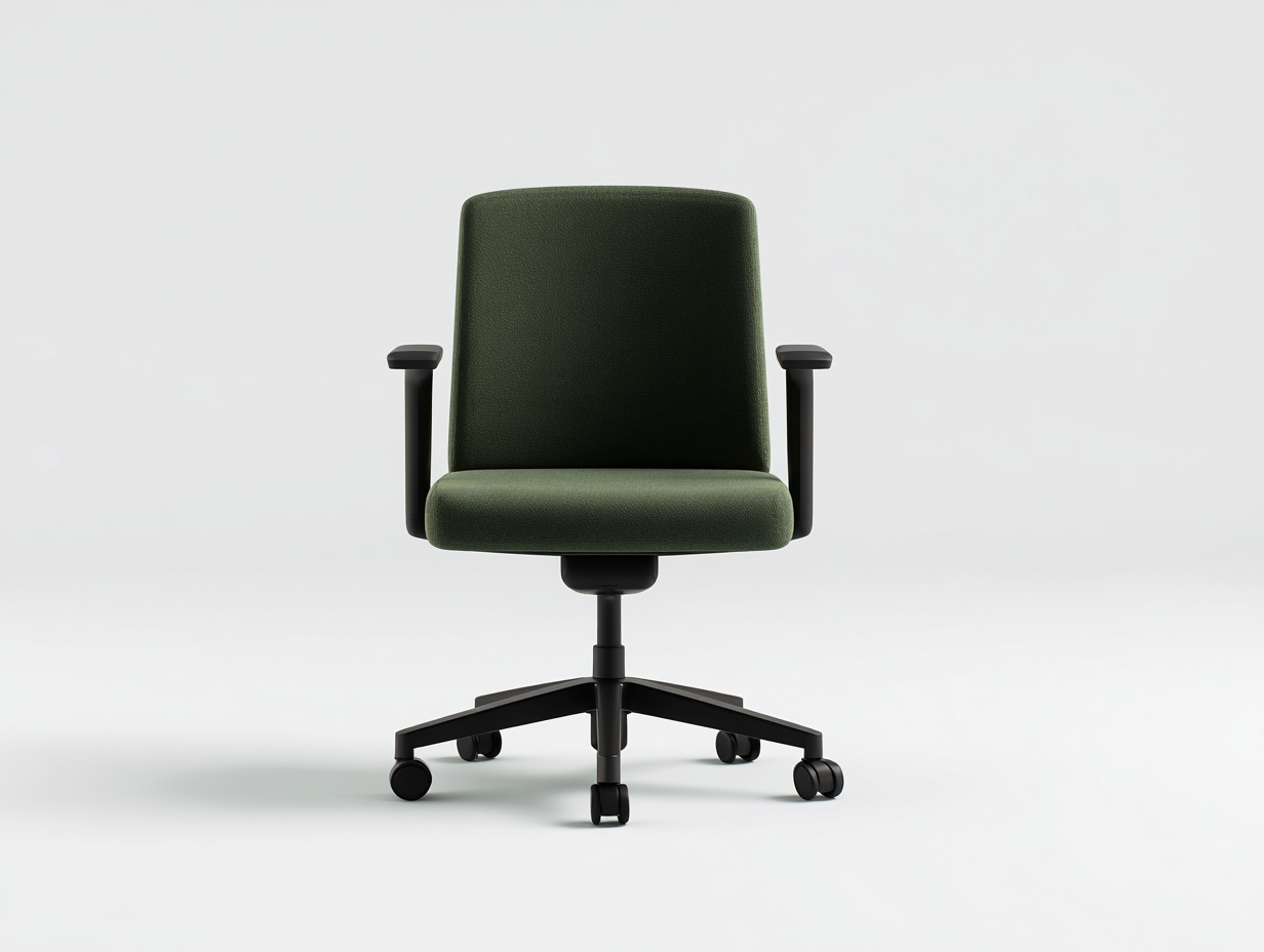 Chaise de bureau-tissu structuré-60x58x95 cm-vert profond-assise confortable avec accoudoirs-Lizovahome