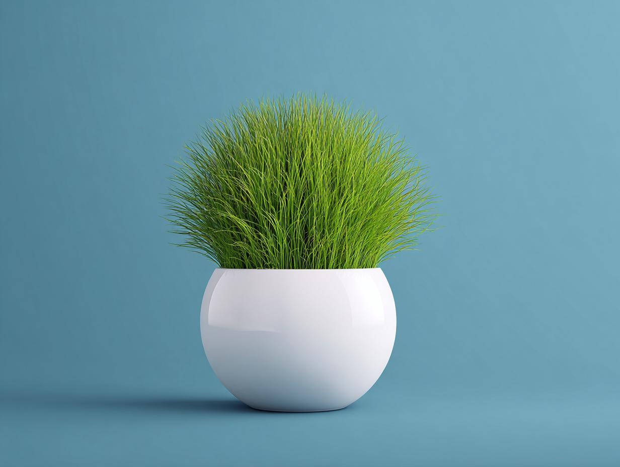 Cache-pot-rond-céramique-Ø30x28cm-blanc-brillant-style-minimaliste-extérieur-Varilonest