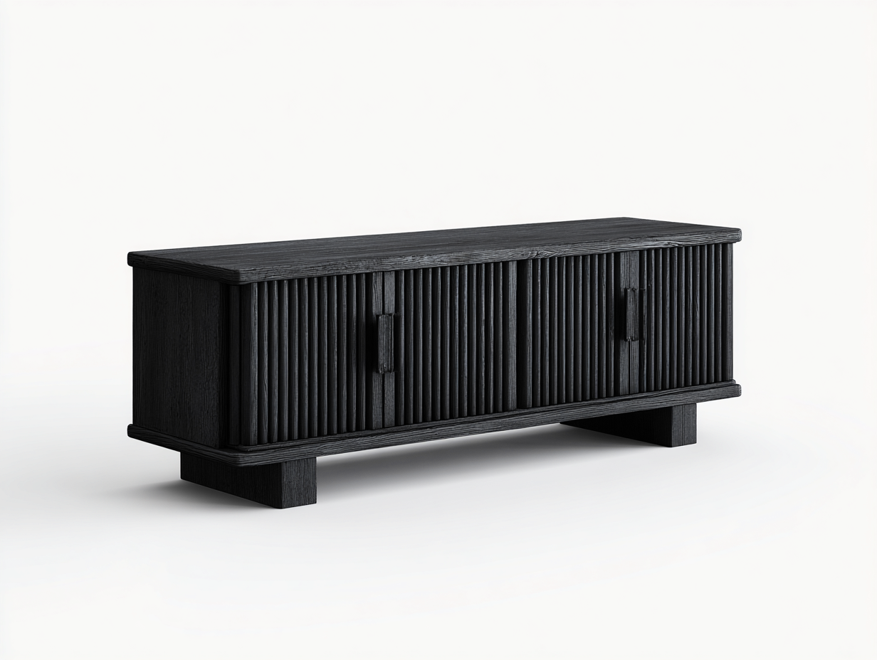 MeubleTV-bois-noir-180x40x50cm-salon-design-moderne-rayures-Varilonest