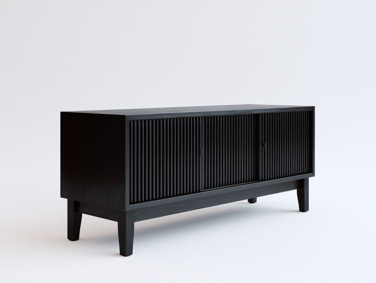 MeubleTV-bois-noir-210x42x55cm-salon-design-minimaliste-élégant-Varilonest