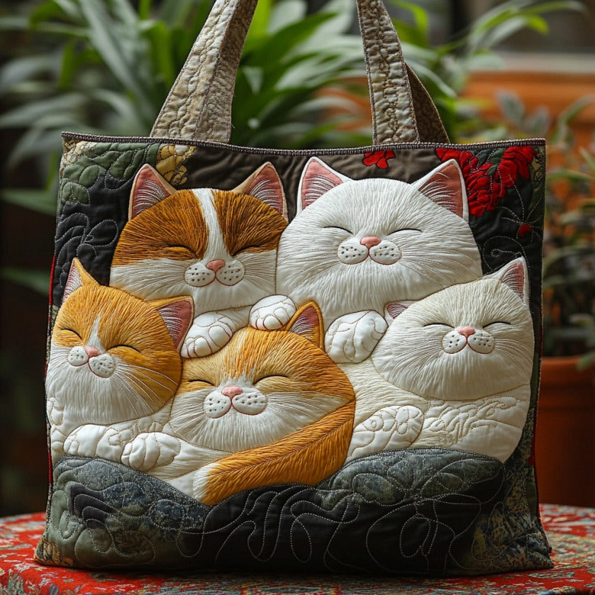 KittyZzz XR0210006CL Quilted Tote Bag-Mega-Craft