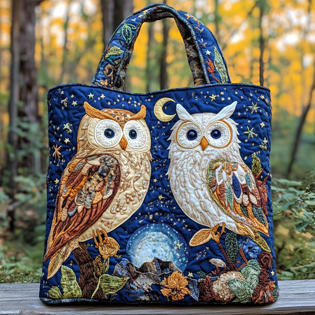 Gentle Owl WN2709029CL Quilted Tote Bag-Mega-Craft