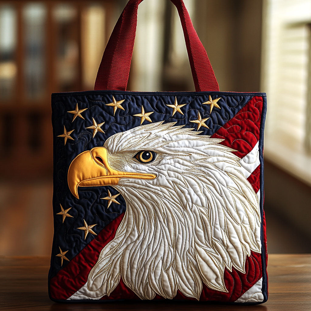 American Pride Quilted Tote Bag-Mega-Craft