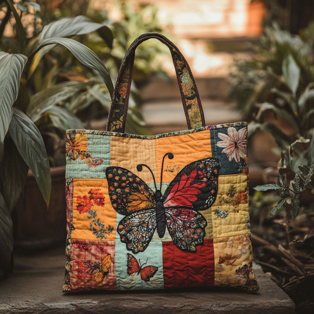 Butterfly Heritage WN0210012CL Quilted Tote Bag-Mega-Craft
