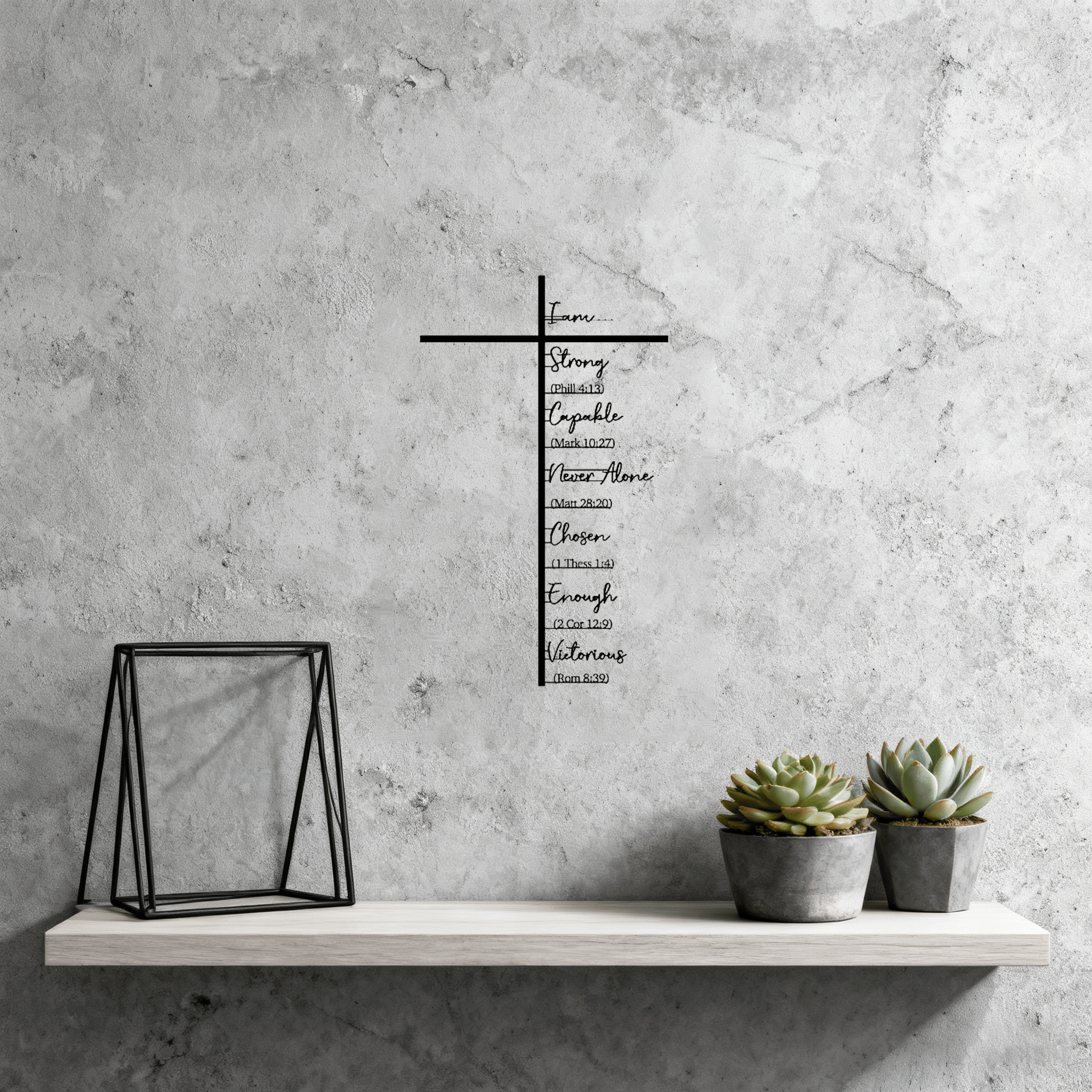(🎄Christmas Sale - 49% OFF)❤️Elegant Metal Christian Heart & Cross Wall Art 