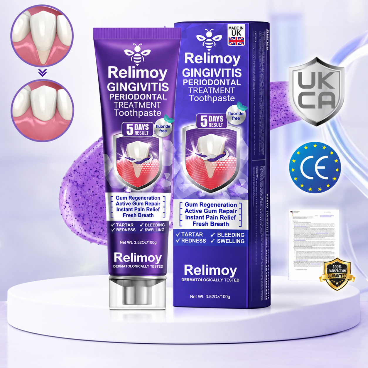 Relimoy® VioCore Bee Venom Gingivitis & Periodontitis Treatment Toothpaste
