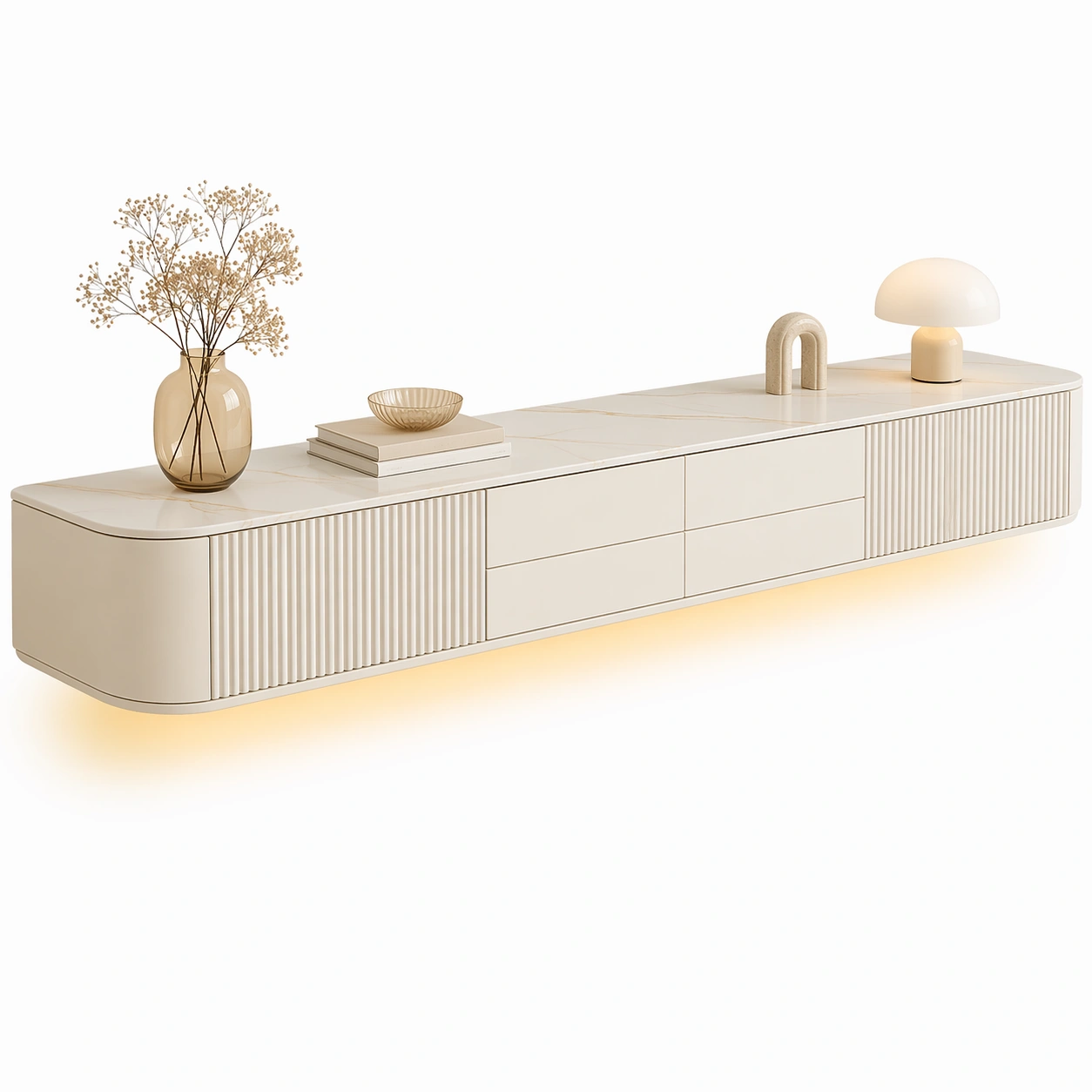 Szafka RTV premium z szufladami Ivory Beige