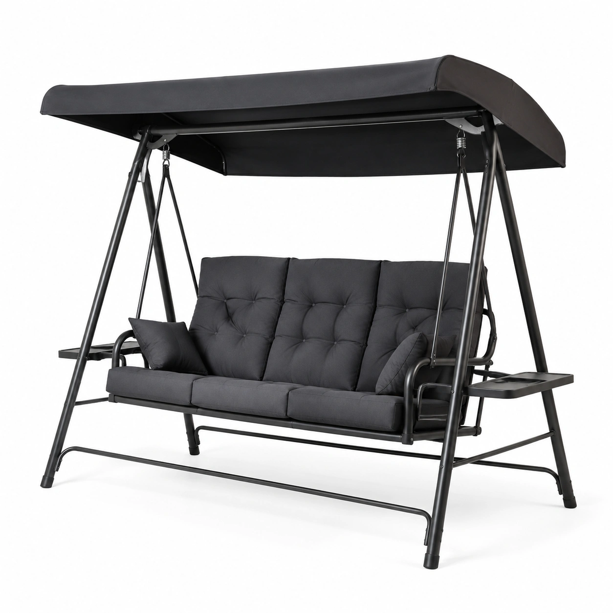 Ogrodowa hustawka z daszkiem Milano Black