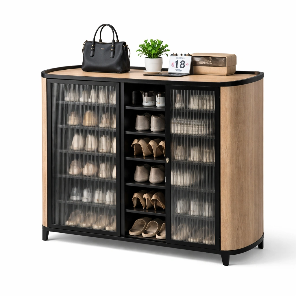 Komoda na buty czarno debowa loft