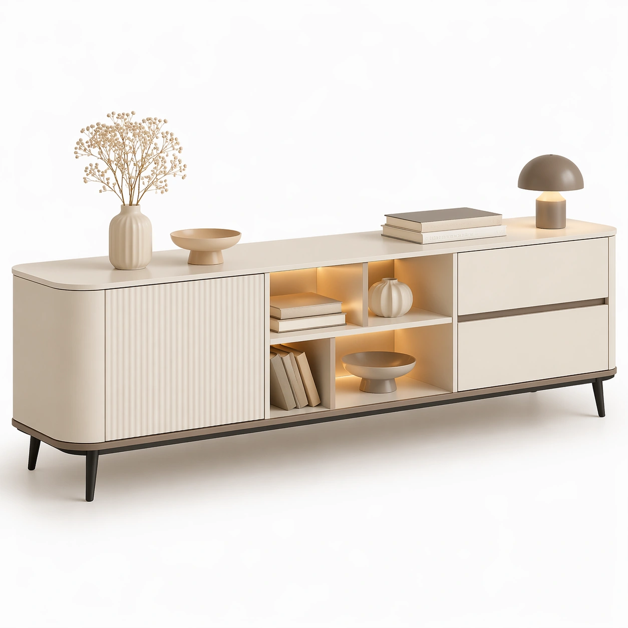 Komoda RTV Modern Storage Beige