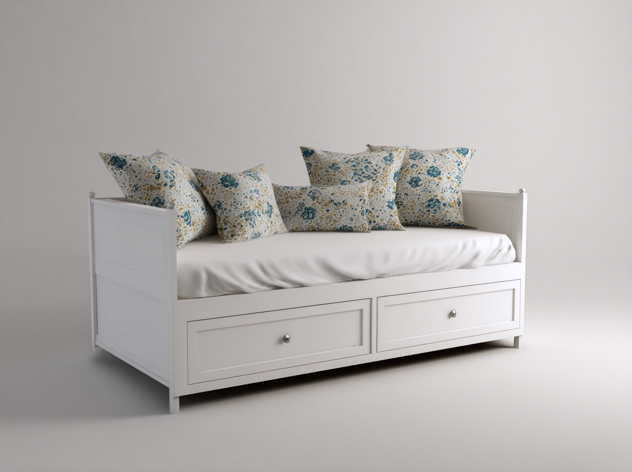 Divano letto-Legno-MDF-212x96x92 cm-Bianco-Stile moderno essenziale-Raluxmohaus