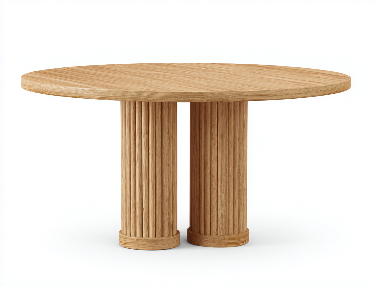 Tavolo da giardino - legno - 135x135x75 cm - naturale - stile moderno-Raluxmohaus
