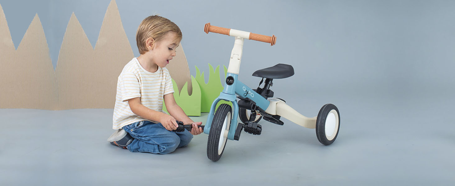 4 en 1 Triciclo Evolutivo de Bebé, Triciclo para Niños de 1-3 años, Triciclo a Bicicleta