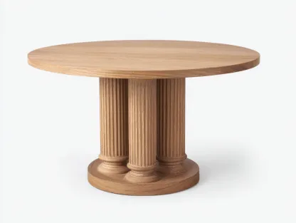 Table de jardin-Bois massif-138 x 138 x 76 cm-Bois naturel chaud-Style classique moderne-Noriaianest