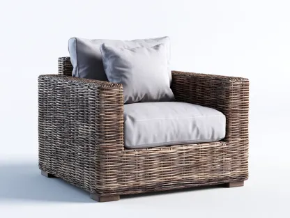 Fauteuil en rotin-rotin-tissu-104x100x112 cm-marron-gris-style naturel-Rinararoom