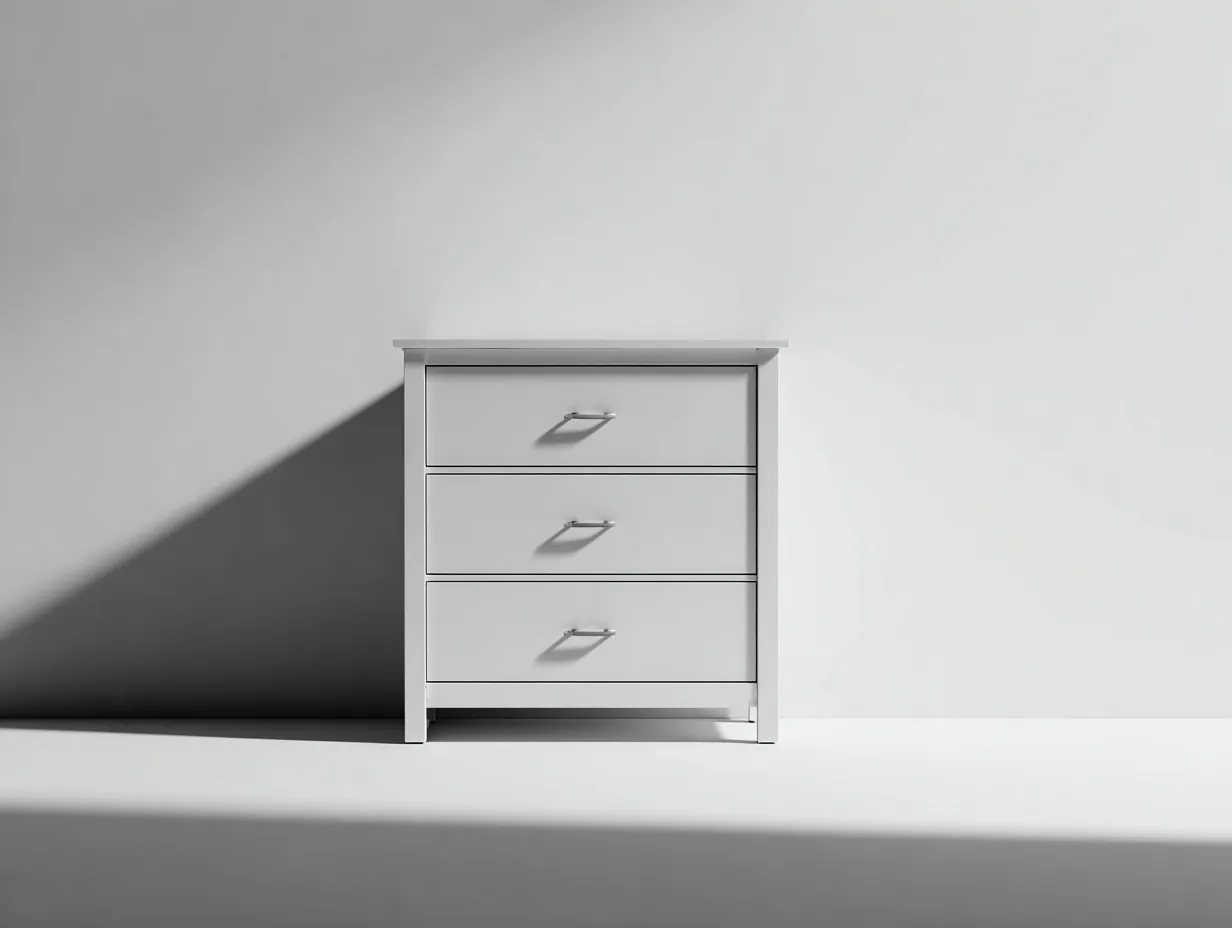 Table de chevet-MDF-55 x 38 x 60 cm-blanc-style moderne-Zalahahaus