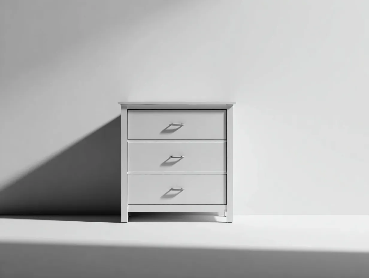 Table de chevet-MDF-55 x 38 x 60 cm-blanc-style moderne-Zalahahaus