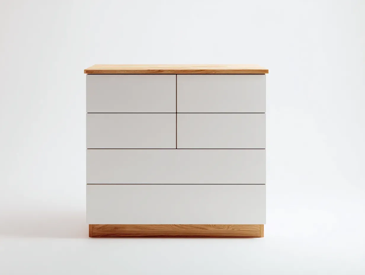 Table de chevet-MDF-bois-72 x 44 x 64 cm-blanc-style naturel-style moderne-Zalahahaus