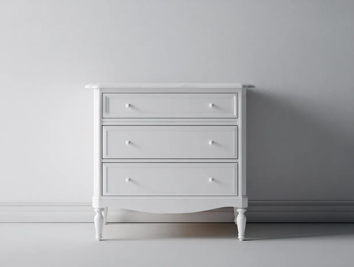 Table de chevet-MDF-65 x 43 x 66 cm-blanc-style classique-Zalahahaus